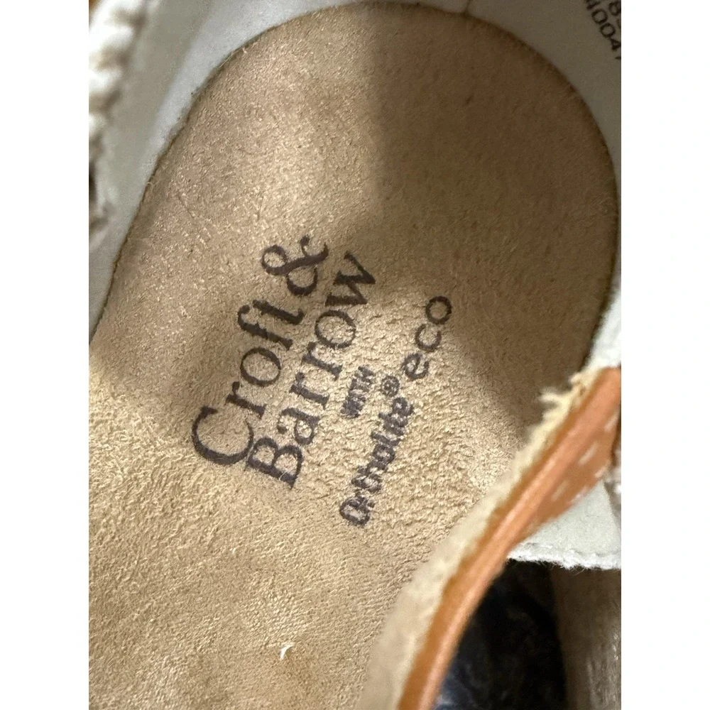 Croft And Barrow Womens Jute Wrapped Wedge Espadrille Sandal Linen Size 9M
